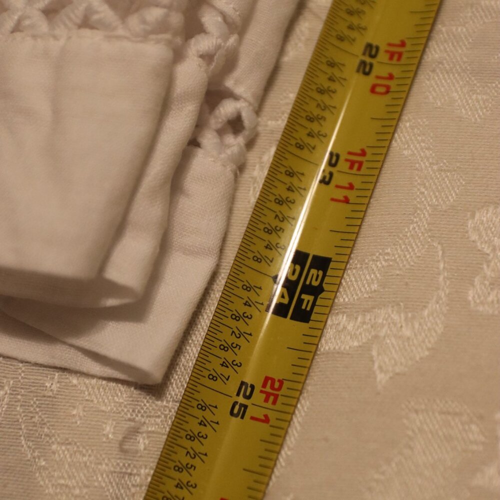 Joie 100% Linen White, Wide-Leg Cropped Elastic Waist Drawstring Pants Sz. Small - Picture 11 of 13
